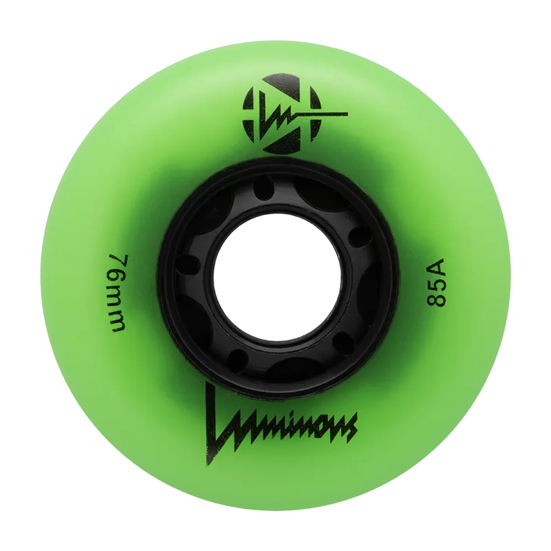 Rulluisuratas Luminous GLOW roheline 76mm