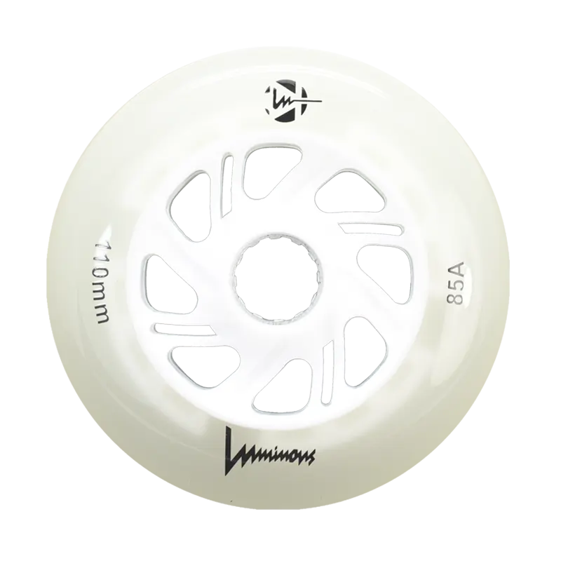 Rulluisuratas Luminous GLOW valge 110mm