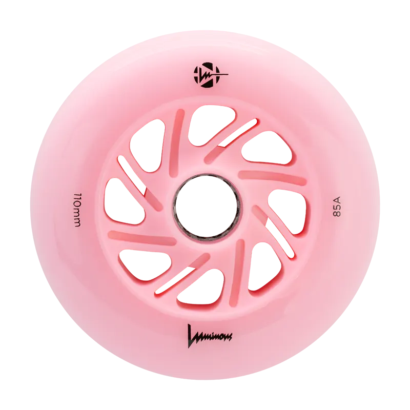 Rulluisuratas Luminous LED flamingoroosa 110mm