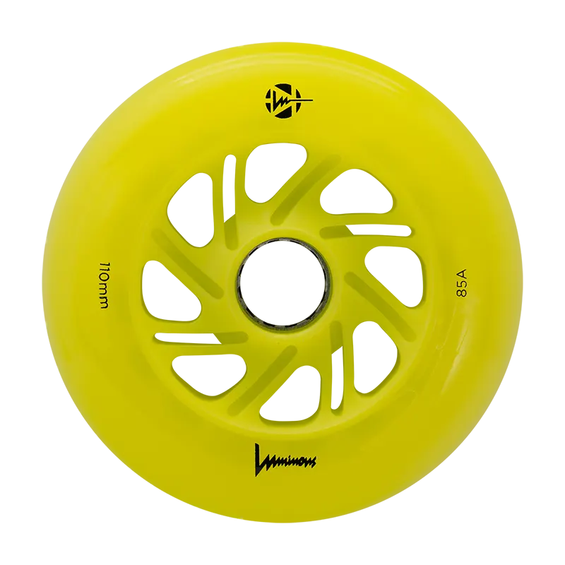 Rulluisuratas Luminous LED kanaarikollane 110mm