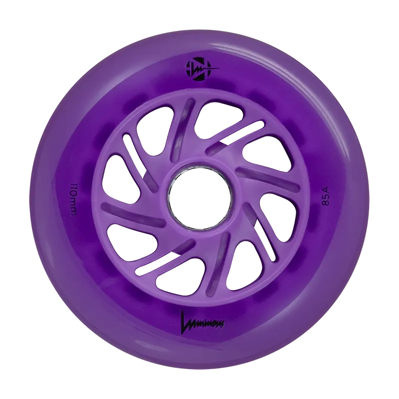 Rulluisuratas Luminous LED violetne 110mm