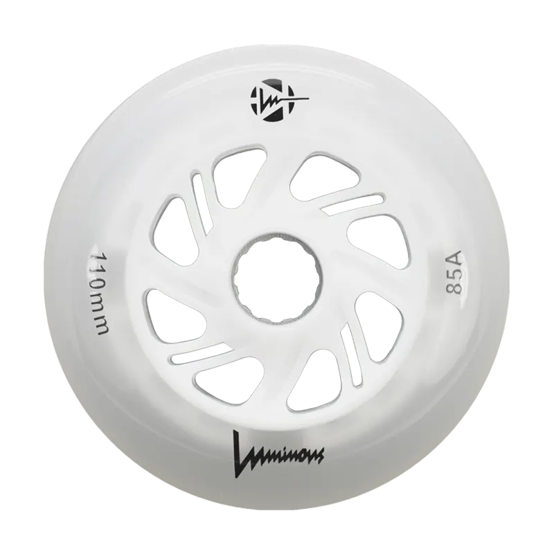 Rulluisuratas Luminous Speed GLOW valge 110mm