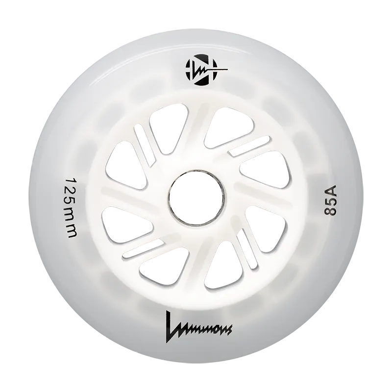 Rulluisuratas Luminous Speed GLOW valge 125mm